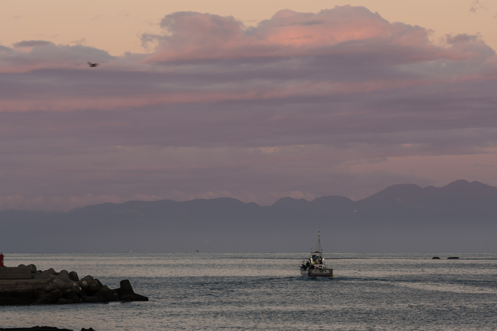 真名瀬の夜明け