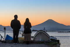 真名瀬からの富士山