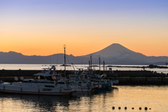 真名瀬からの富士山