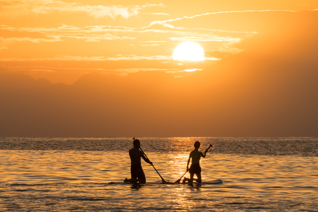 逗子海岸　夕景