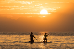 逗子海岸　夕景