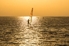 逗子海岸　夕景