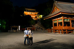 鎌倉　鶴岡八幡宮　夜スナップ