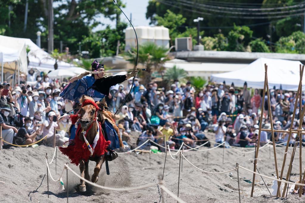 三浦道寸祭り　笠懸