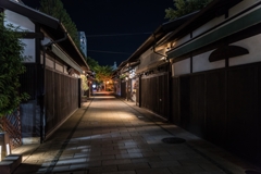 松本城周辺　縄手通り　夜スナップ