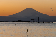 真名瀬からの富士山