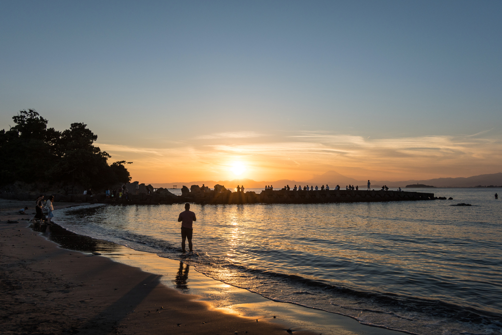 10月の森戸海岸