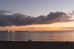 逗子海岸　夕景