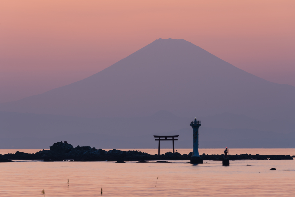 真名瀬からの富士山