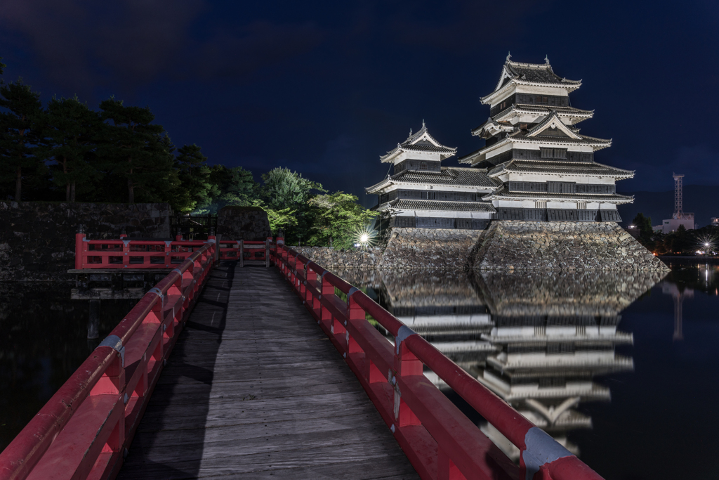 松本城ライトアップ