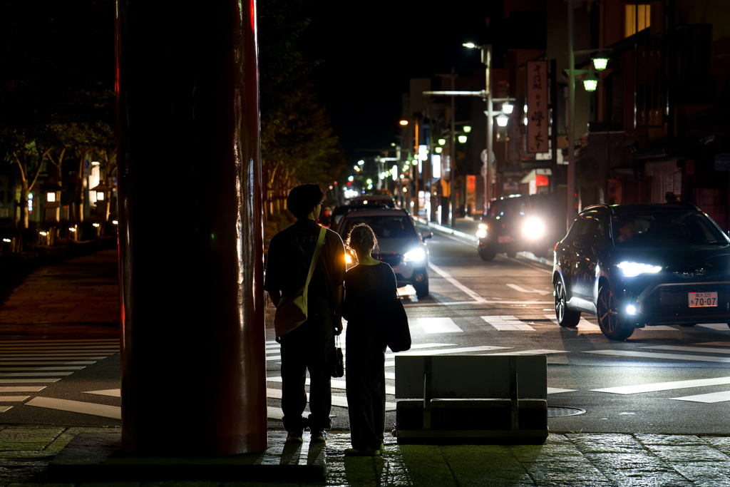 鎌倉　鶴岡八幡宮　夜スナップ