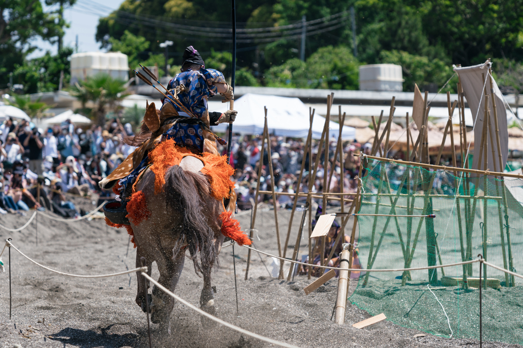 三浦道寸祭り　笠懸