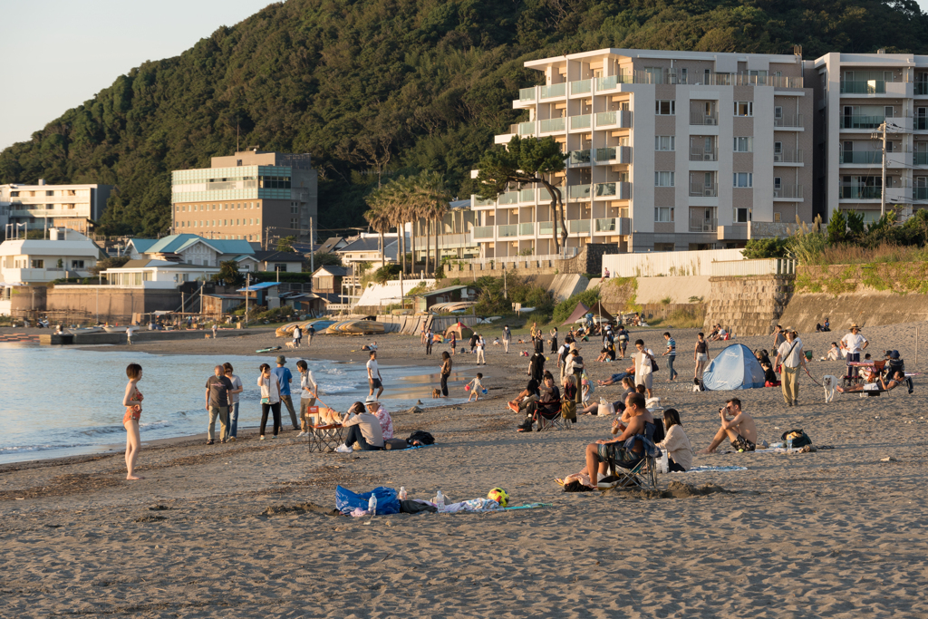 10月の森戸海岸