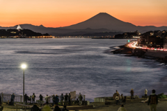稲村ヶ崎　夕景