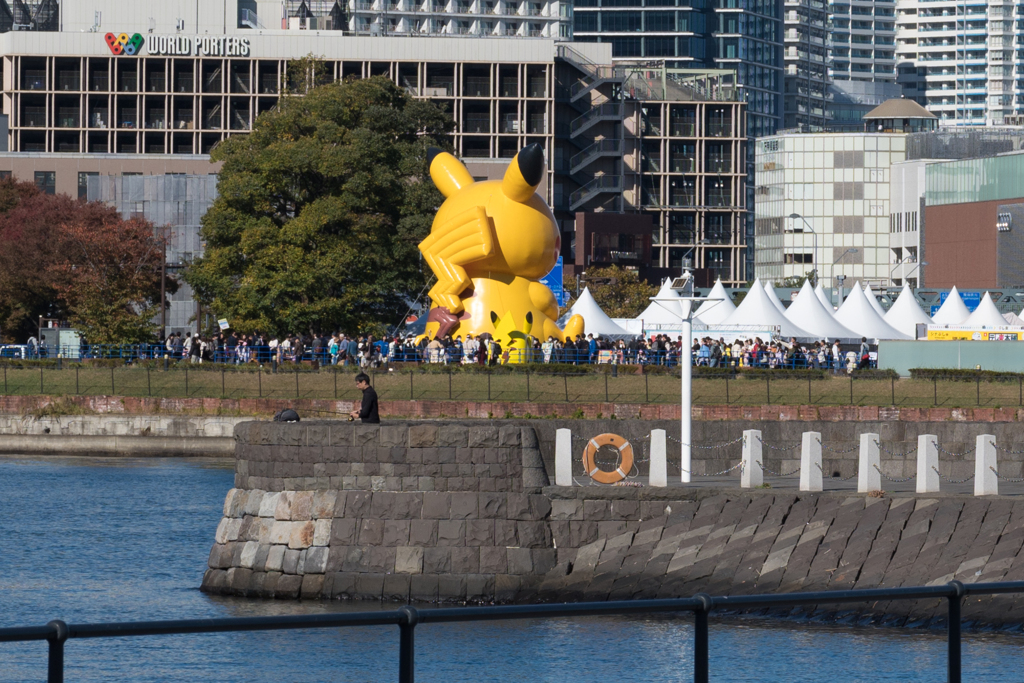 赤レンガのピカチュウ