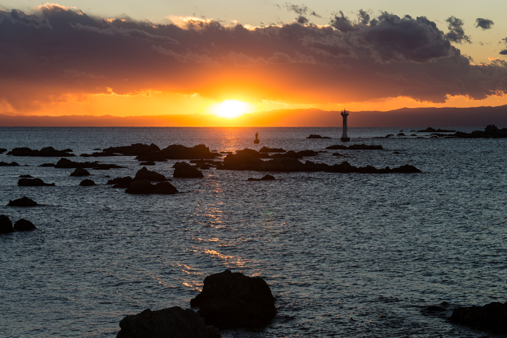 裕次郎灯台　夕景