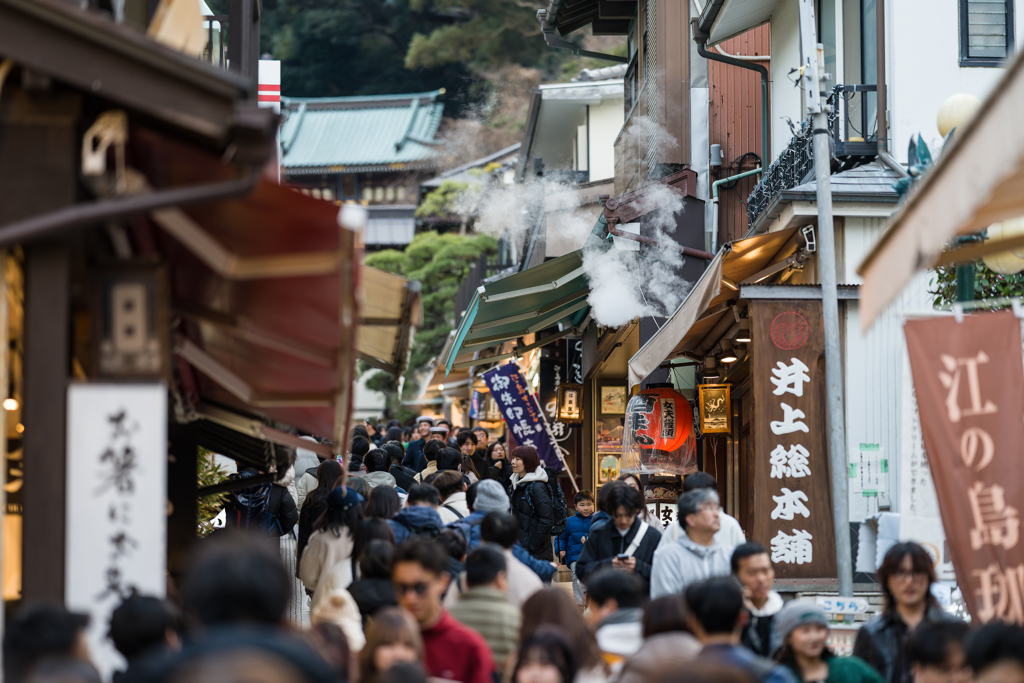 江ノ島　仲見世通り