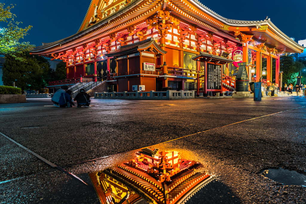 浅草寺　リフレクション