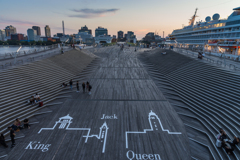 大さん橋　夕景