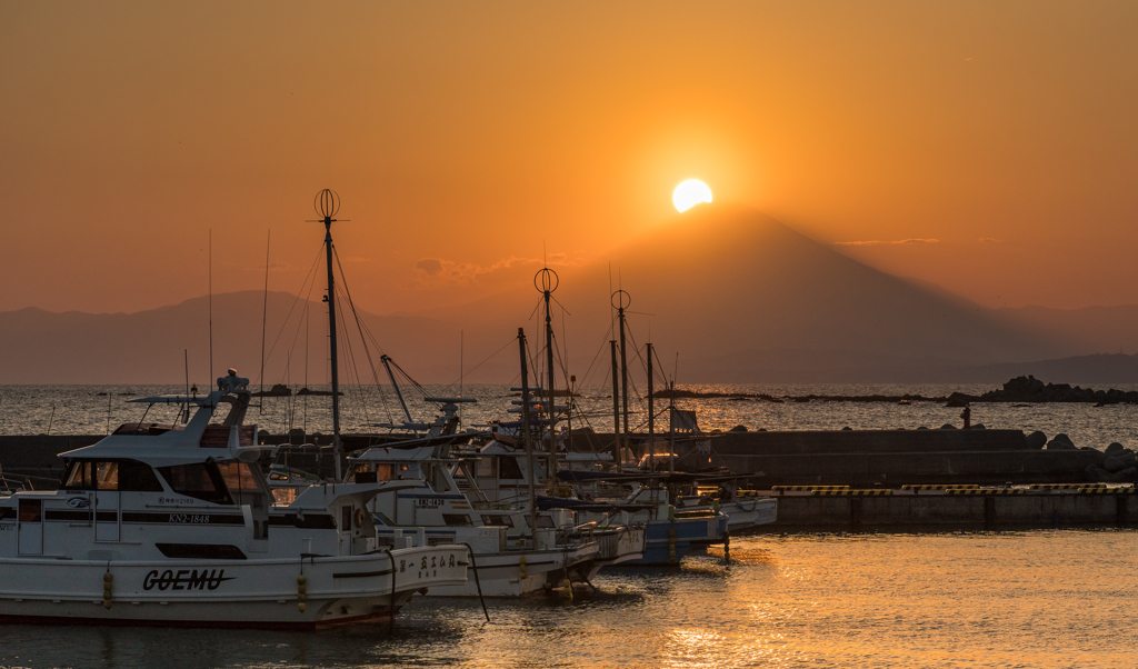 真名瀬　ダイヤモンド富士