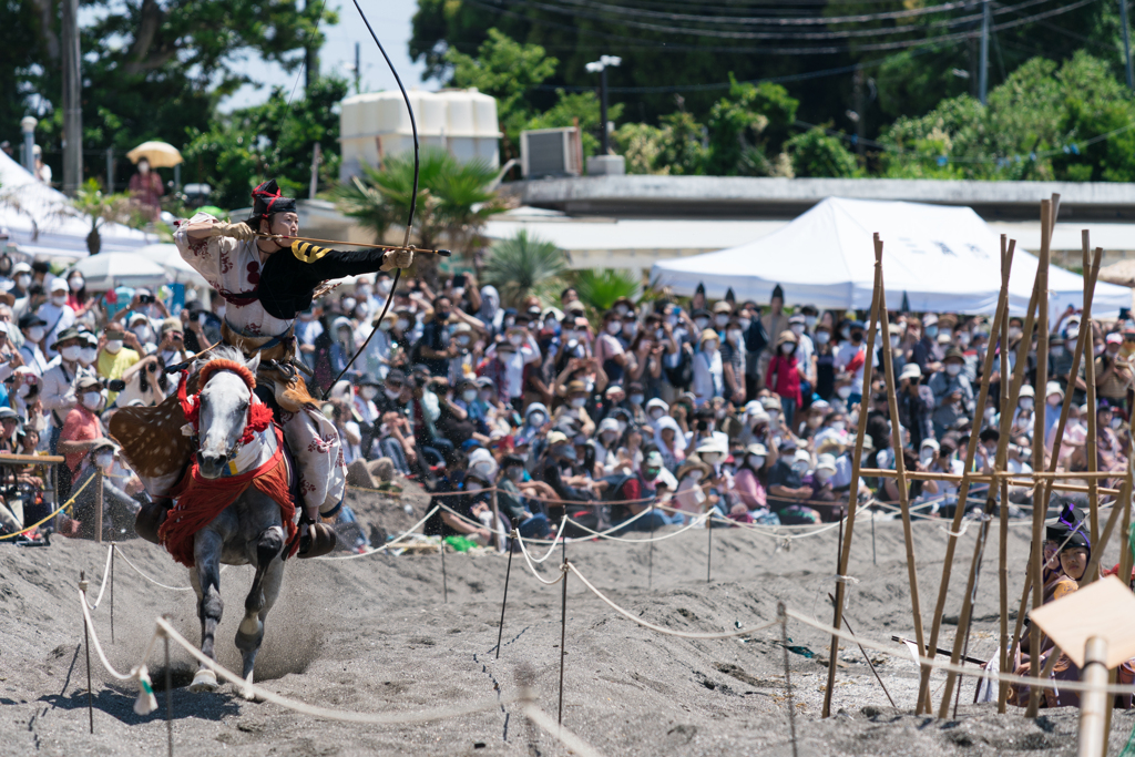 三浦道寸祭り　笠懸