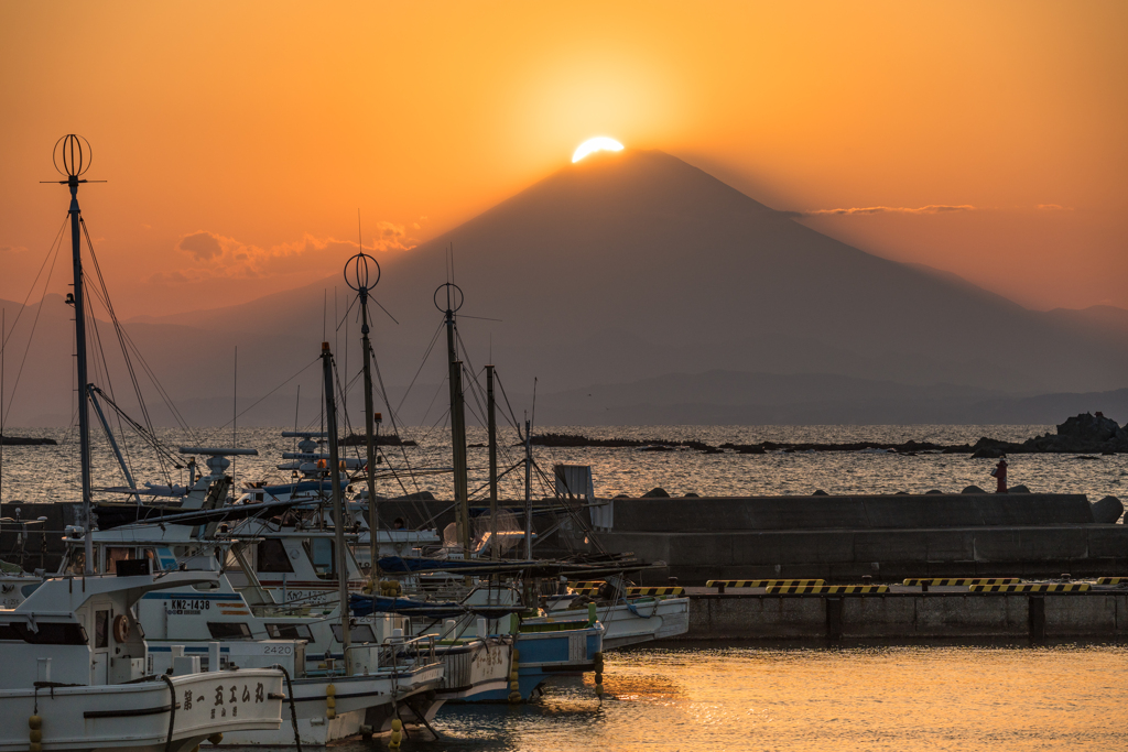 真名瀬　ダイヤモンド富士