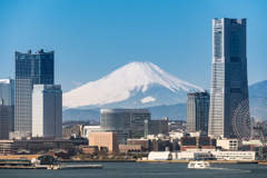 横浜スカイウォークからの富士山