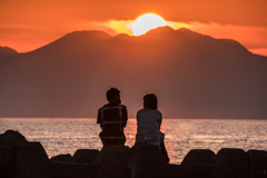 10月の森戸海岸