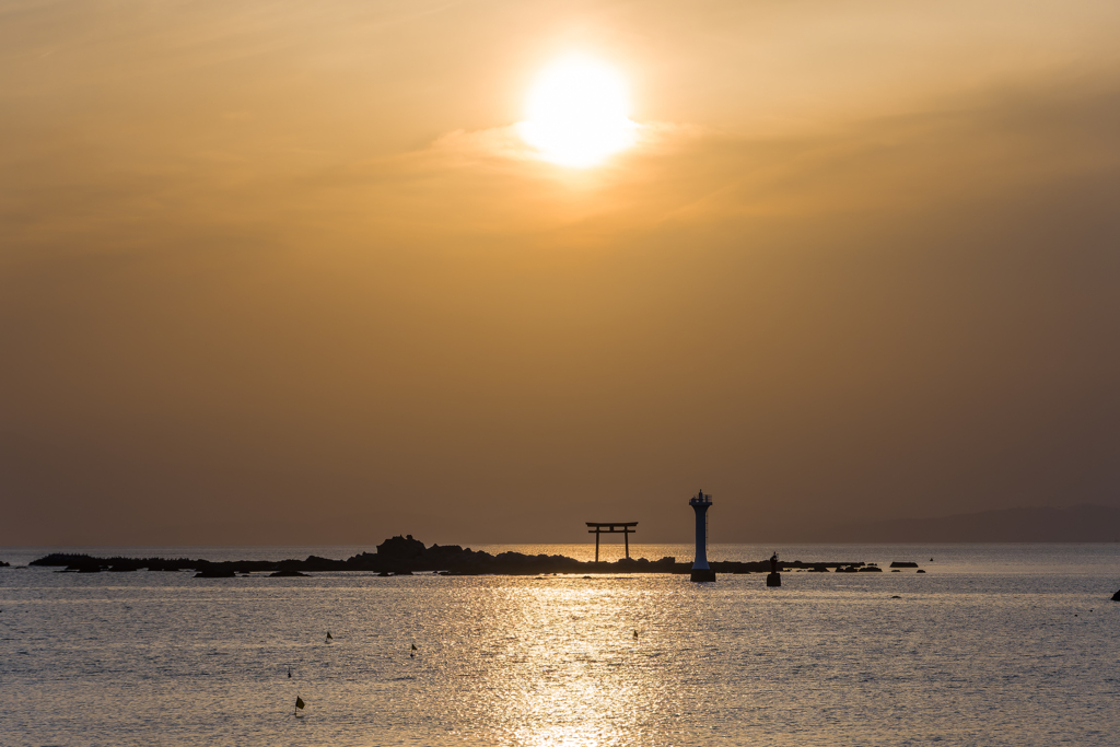 裕次郎灯台　夕景