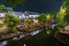 夜の倉敷美観地区