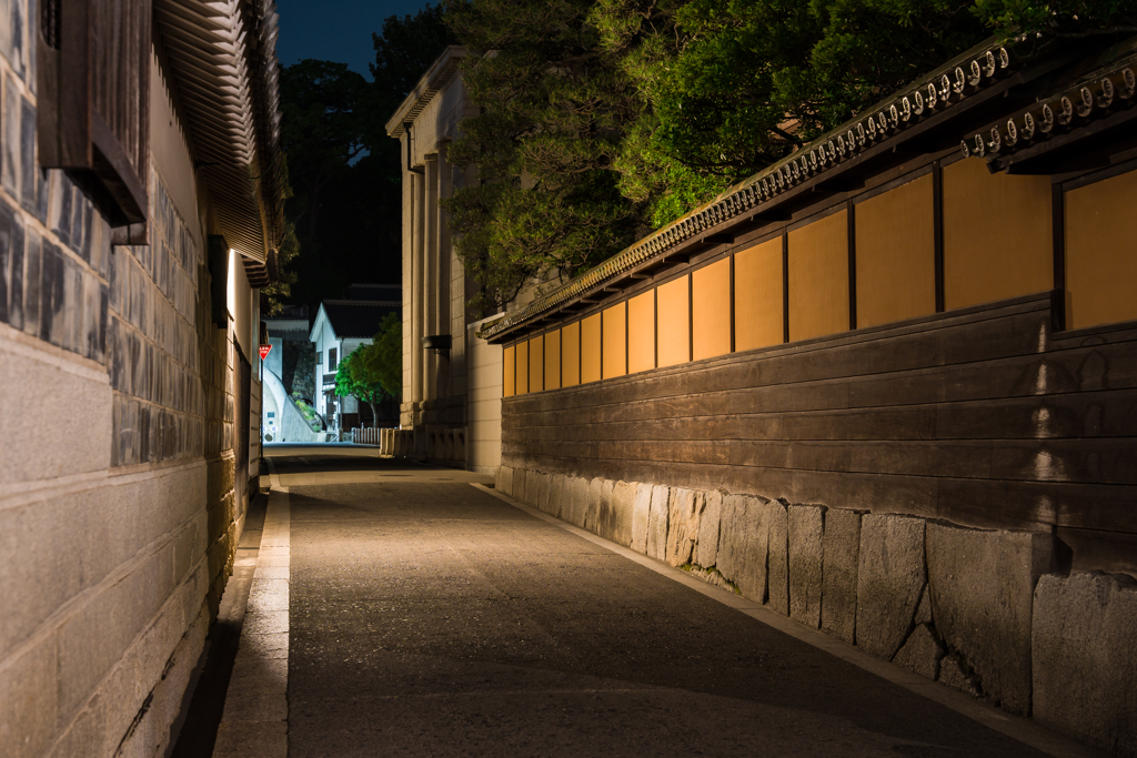 夜の倉敷美観地区