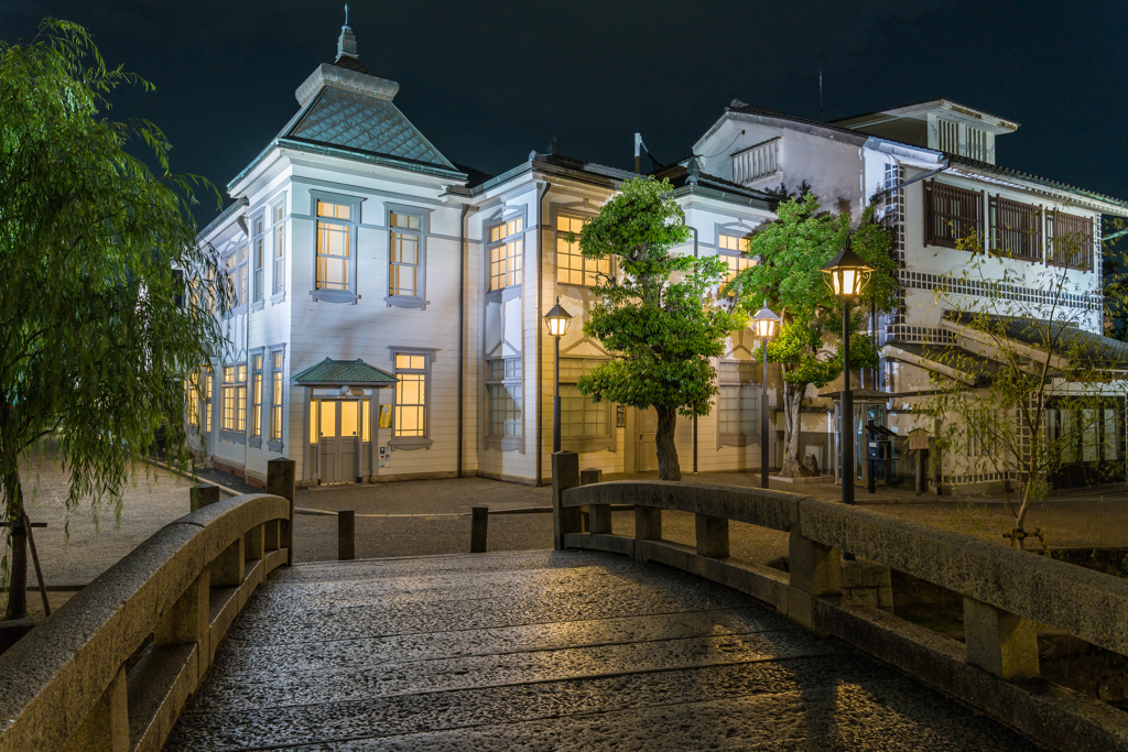 夜の倉敷美観地区