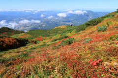 紅葉の蝦夷富士