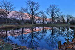 夕方の百合が原公園