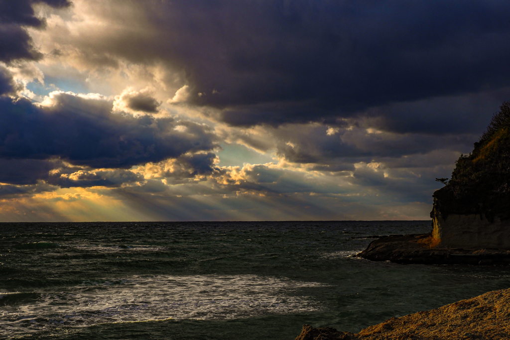 山陰海岸夕景