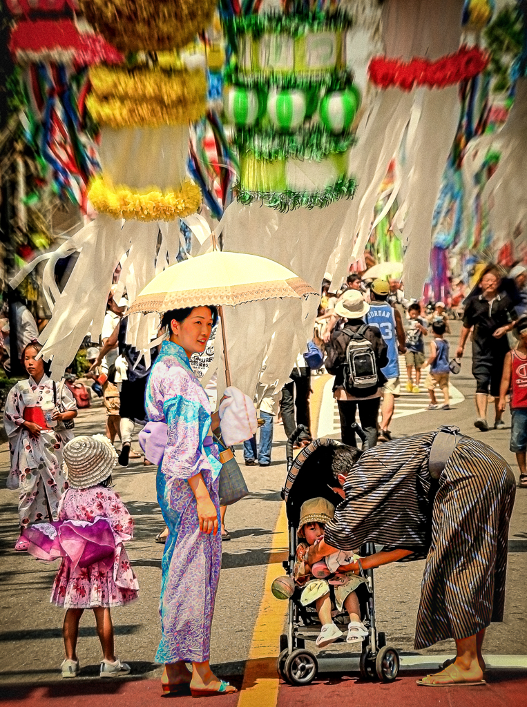 浴衣家族