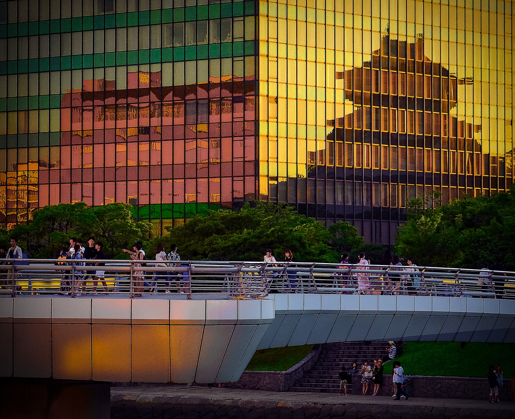 小倉城夕景
