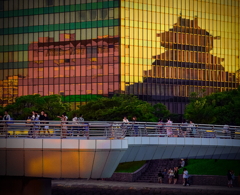 小倉城夕景 小倉城夕景