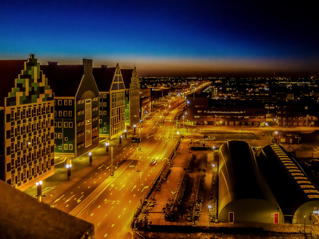 アムステルダムの夕景