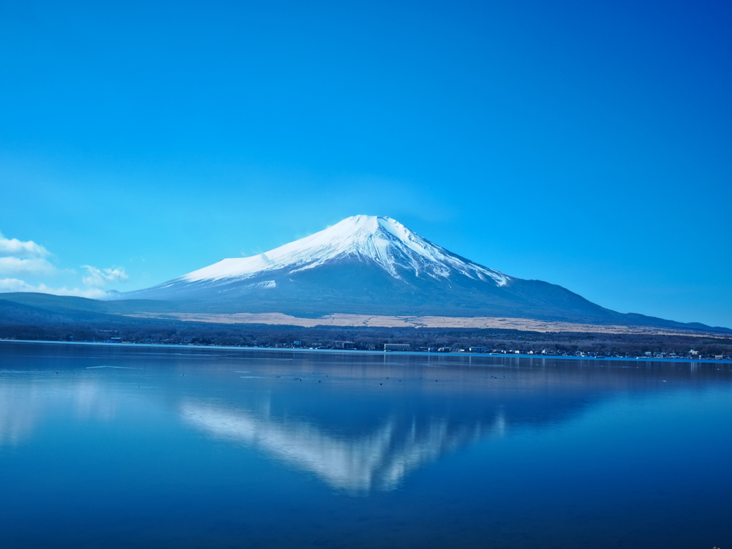 山中湖からの富士山