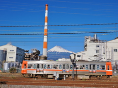 富士山と岳南電車