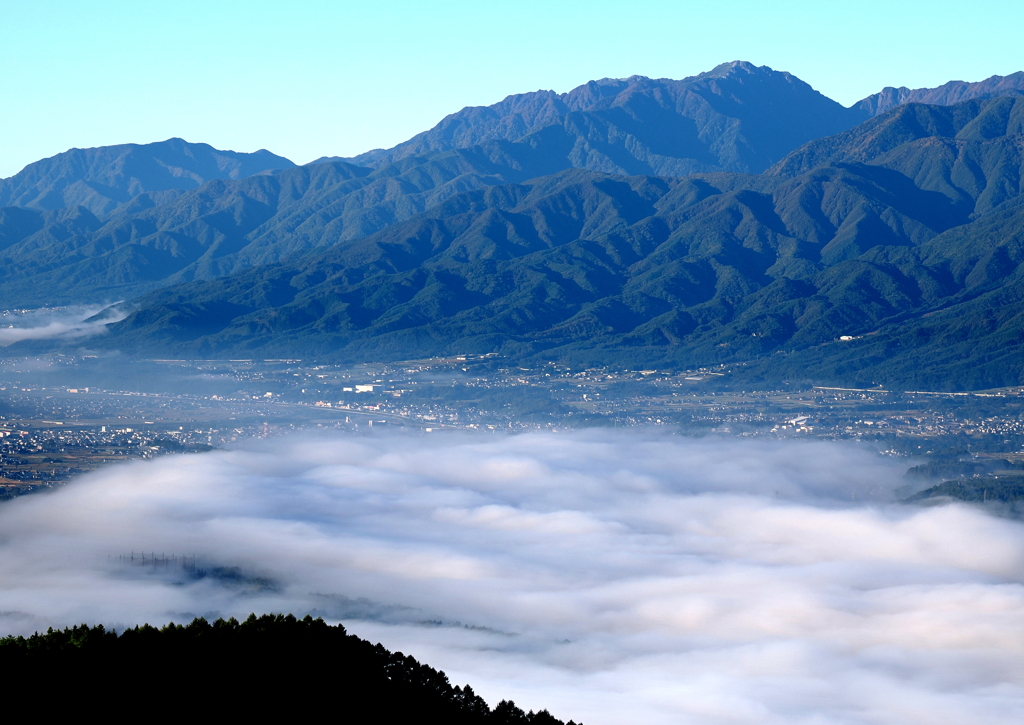 川霧の朝②