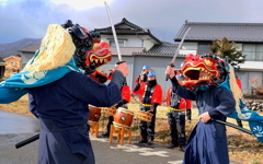 伝統の獅子舞（剣）
