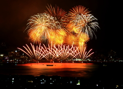 諏訪湖祭湖上花火大会➀