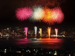 諏訪湖祭湖上花火大会②
