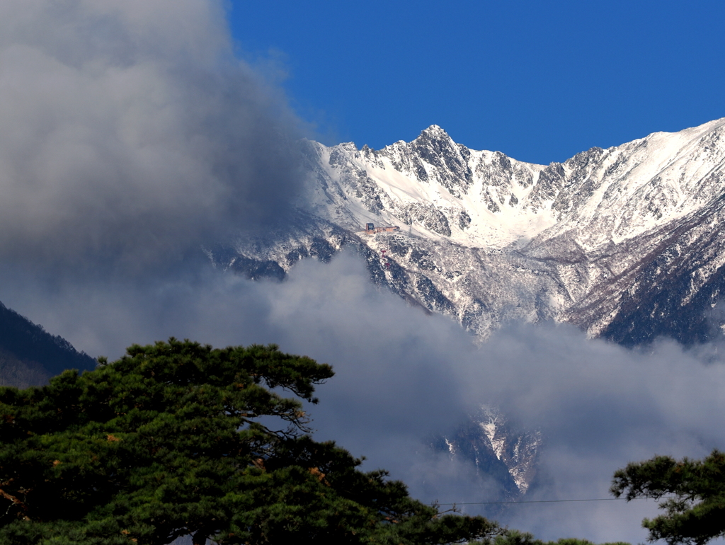 初冬の宝剣岳