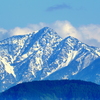 残雪の塩見岳