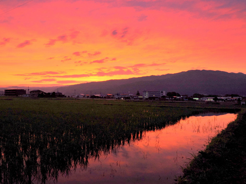 今朝の朝焼け（6月26日）