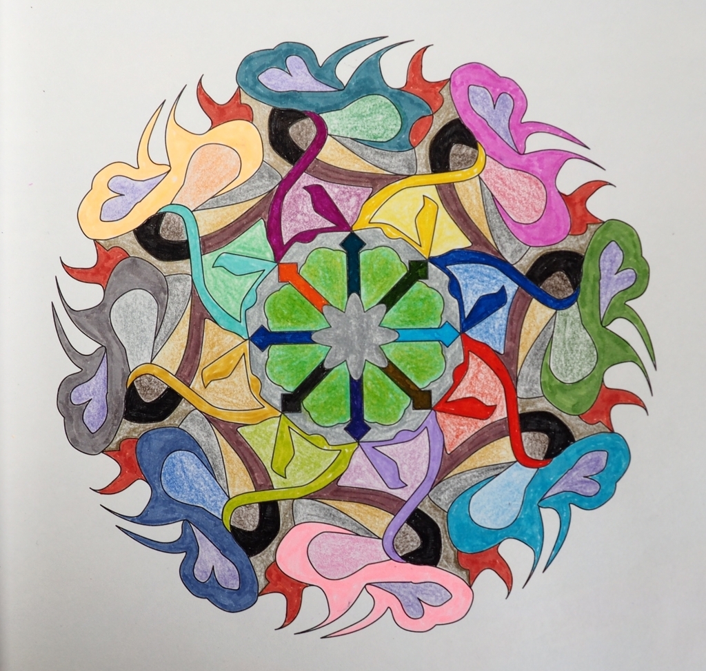 マンダラぬり絵