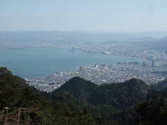 延暦寺駅から見える琵琶湖